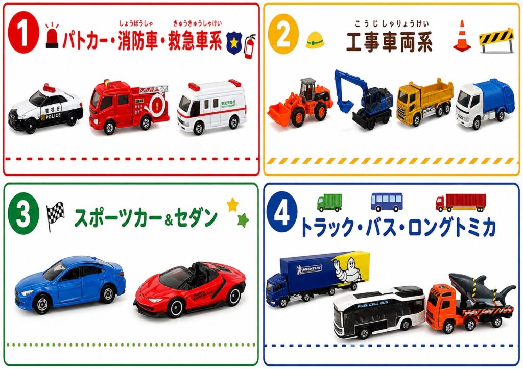 トミカ収納 分類カード ラベル